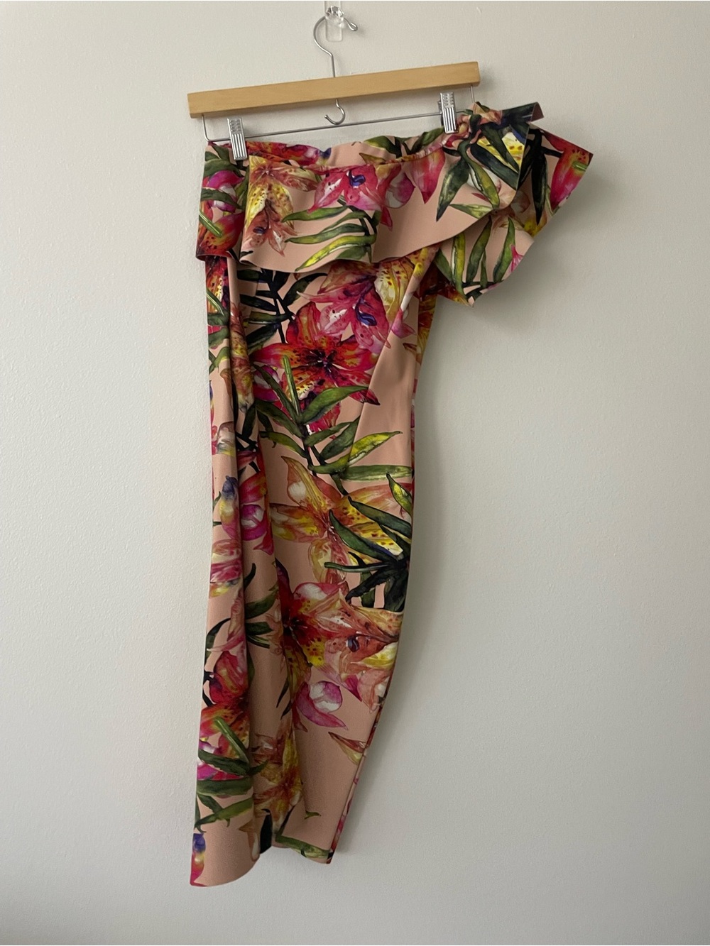 Chiara boni la petite robe couture one shoulder tropical ruffle dress elisse - Picture 5 of 8
